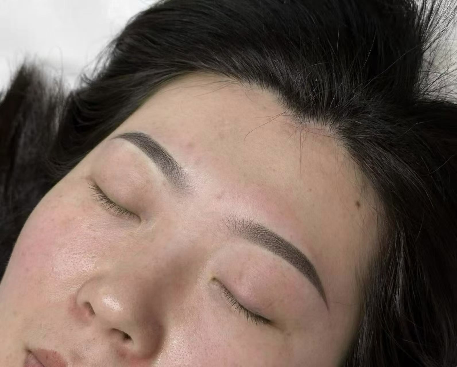 Soft powder brow result by Pinkc Nail Beauty in Kepong