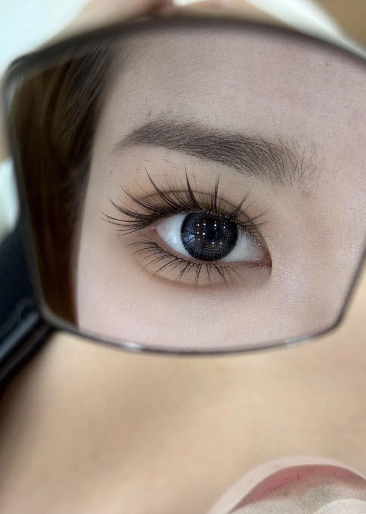 Soft eyelash extension design by Pinkc Nail Beauty in Kepong